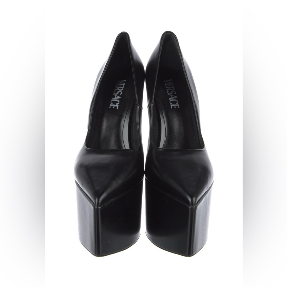 Versace Black Platform Pumps